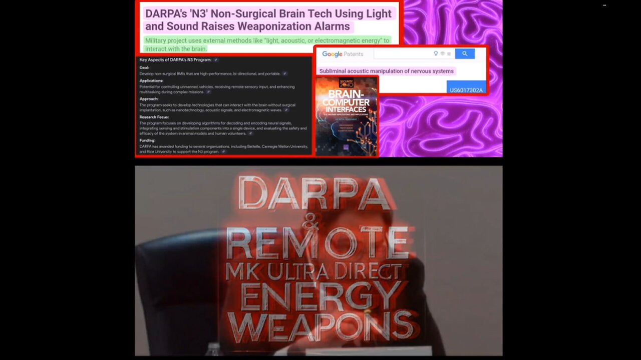DARPA's Nonsurgical Wireless Brain Computer Remote Interface Neurotechnology that uses light & sounds as weapons that can induce Behavior, Emotions, Read & Implant Thoughts, Pictures, etc.