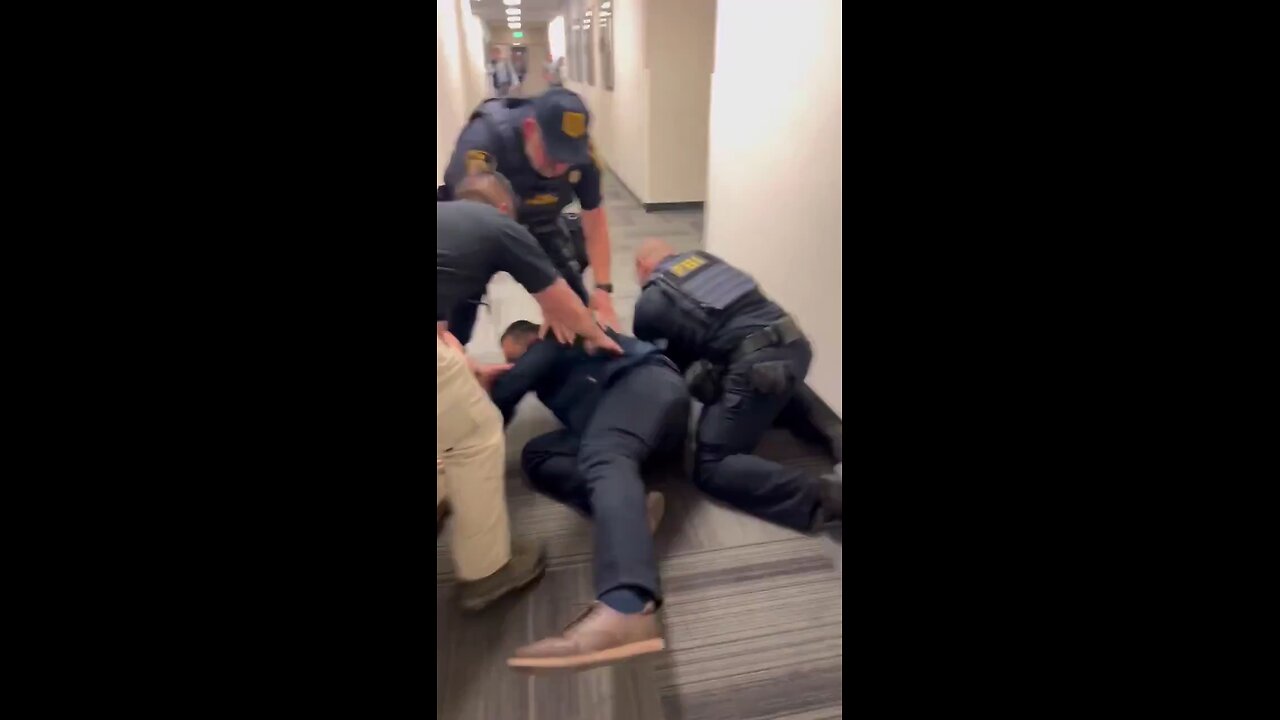 Senator Alex Padilla was just ARRESTED during Kristi Noem’s press conference for asking questions