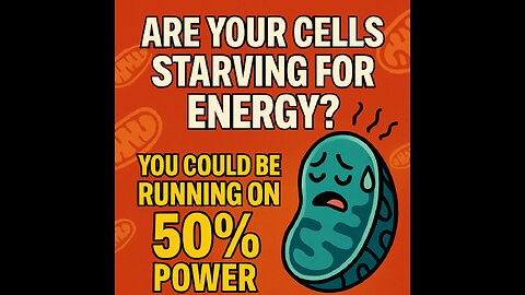 The Mitochondria Crisis: Are Your Cells Running on 50% Power?