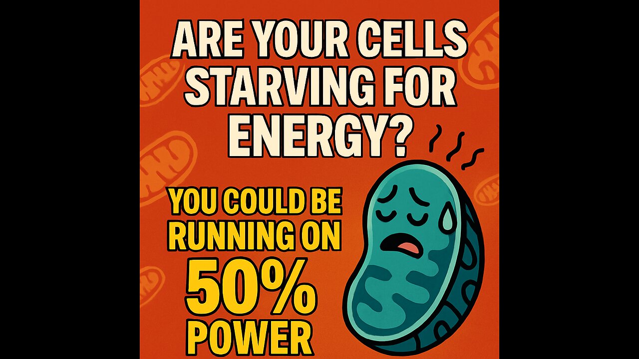 The Mitochondria Crisis: Are Your Cells Running on 50% Power?