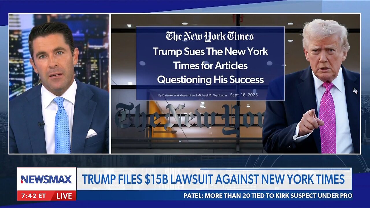 🚩PDJT Sues New York Times for $15 Billion for defamation | Rob Schmitt