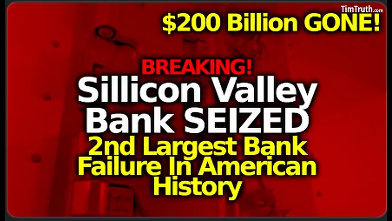 Heads up! $200 Billion In Deposits-Largest failure since 2008. 2nd bank failure 3 days see link
