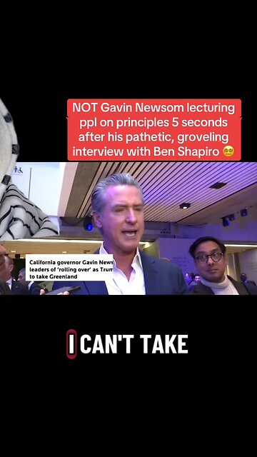 Greasy Gavin Newsom to European Leaders: “Have a Backbone!”