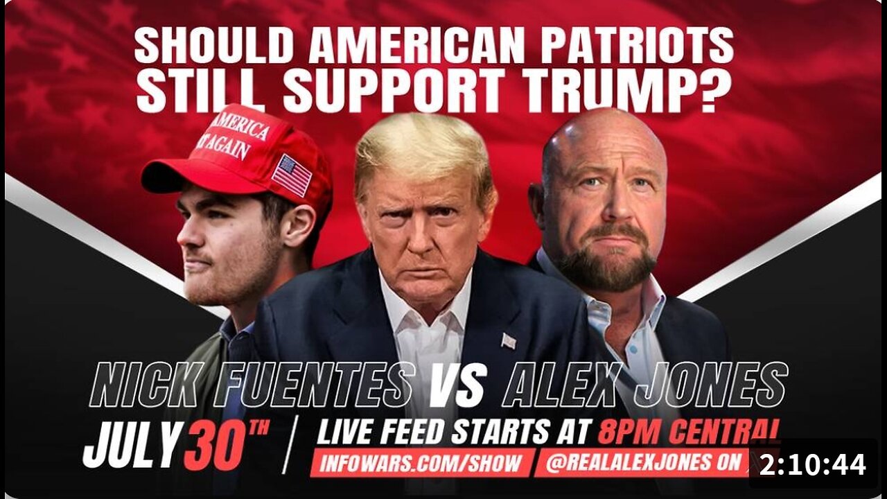 Alex Jones debate Nick Fuentes
