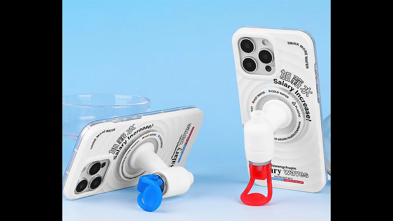 Multi-Functional Magnetic Water Dispenser Phone Holder