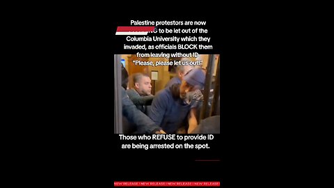 Pro-Palestine Protesters Plead to Exit Columbia as Officials Demand ID.