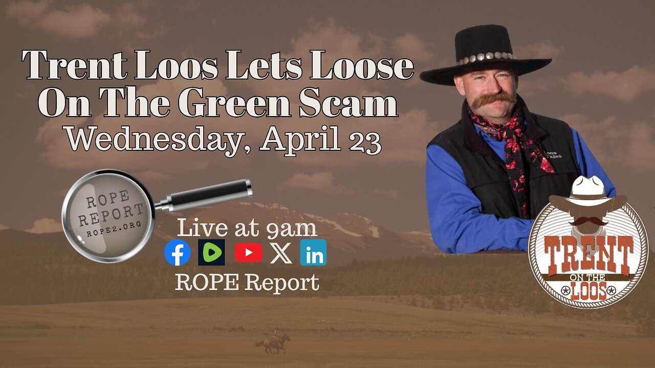 Trent Loos Let's Loose On The Green Scam