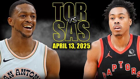 Toronto Raptors vs San Antonio Spurs Full Game Highlights - April 13, 2025 | NBA Regular Season