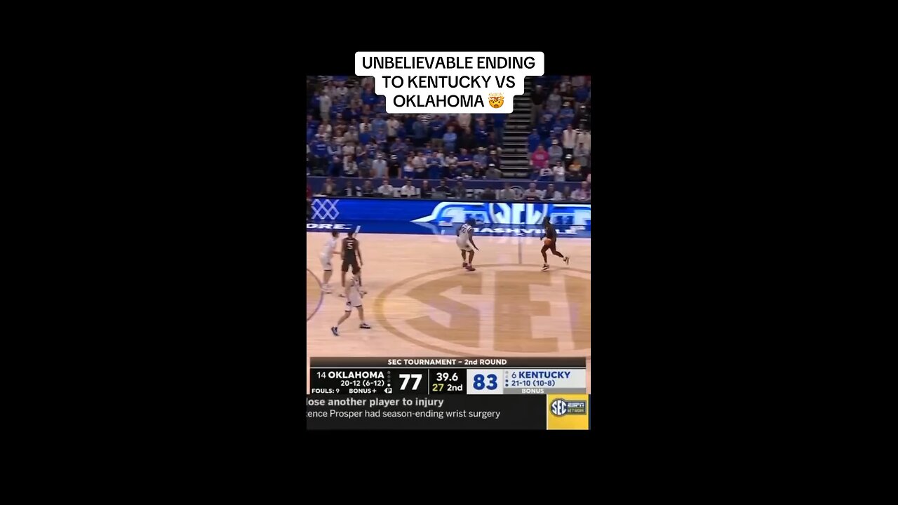 Crazy ending to Oklahoma/Kentucky last night! Kentucky moves on to face Alabama today👀🏀