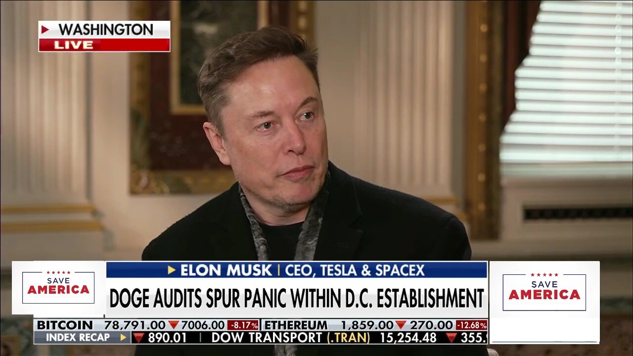 Elon Musk "we just follow the money" DOGE