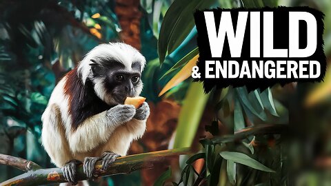 Cotton-Top Tamarin in the Wild | Rare Footage of Endangered Primates.