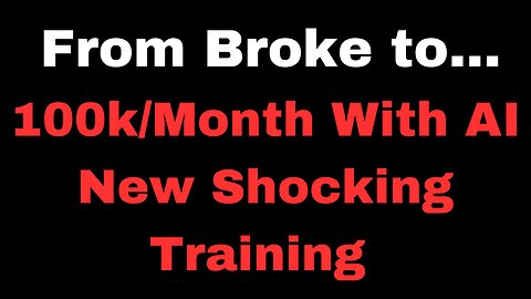 $100,000/Month With A.I New Shocking training (Click Link Below)