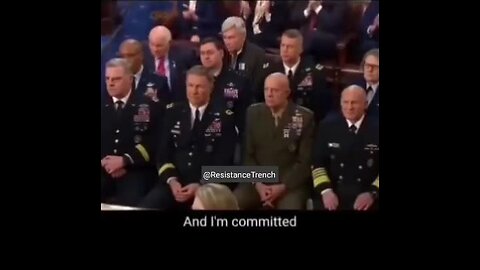 American generals reaction to Biden words about US military power.