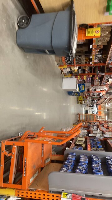 Home Depot paint department on Easter
