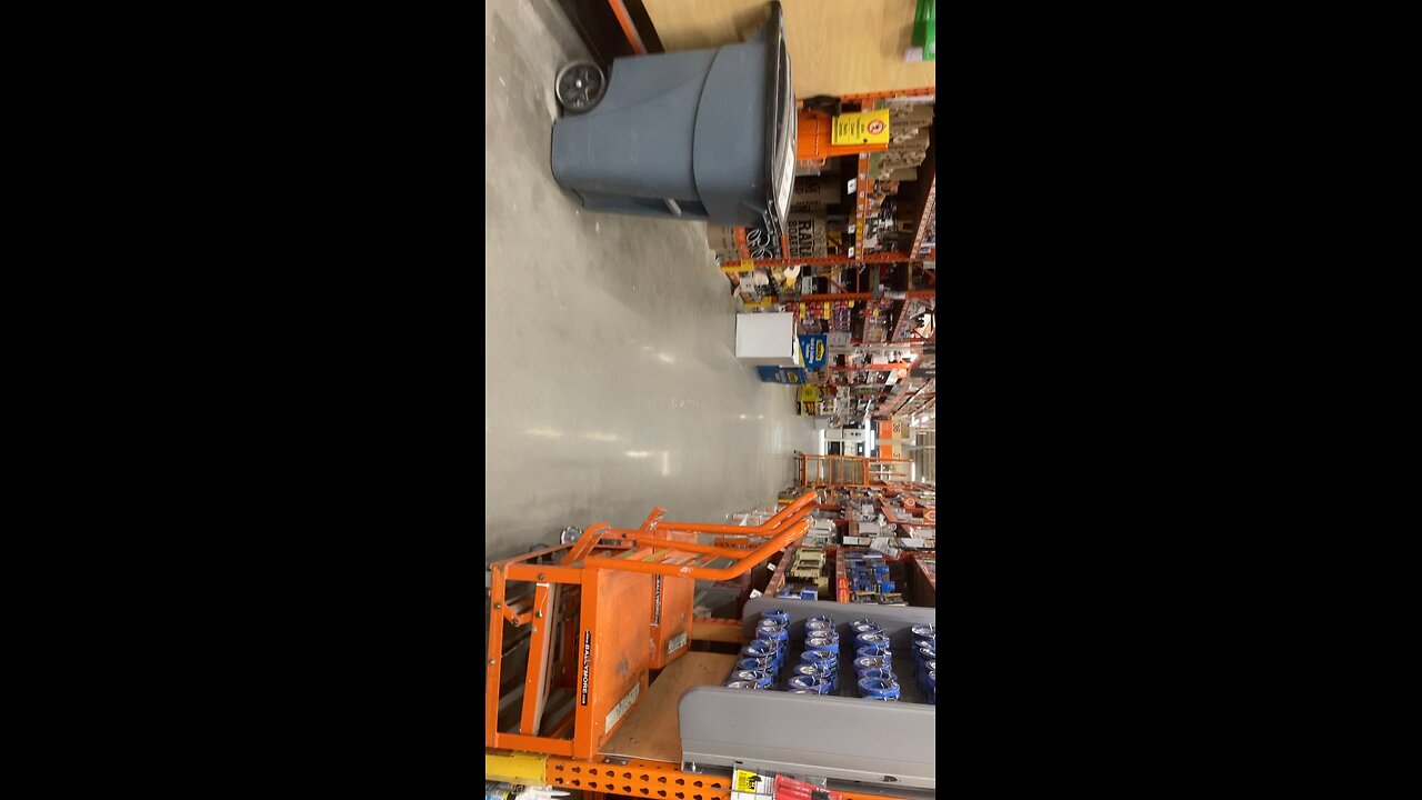 Home Depot paint department on Easter