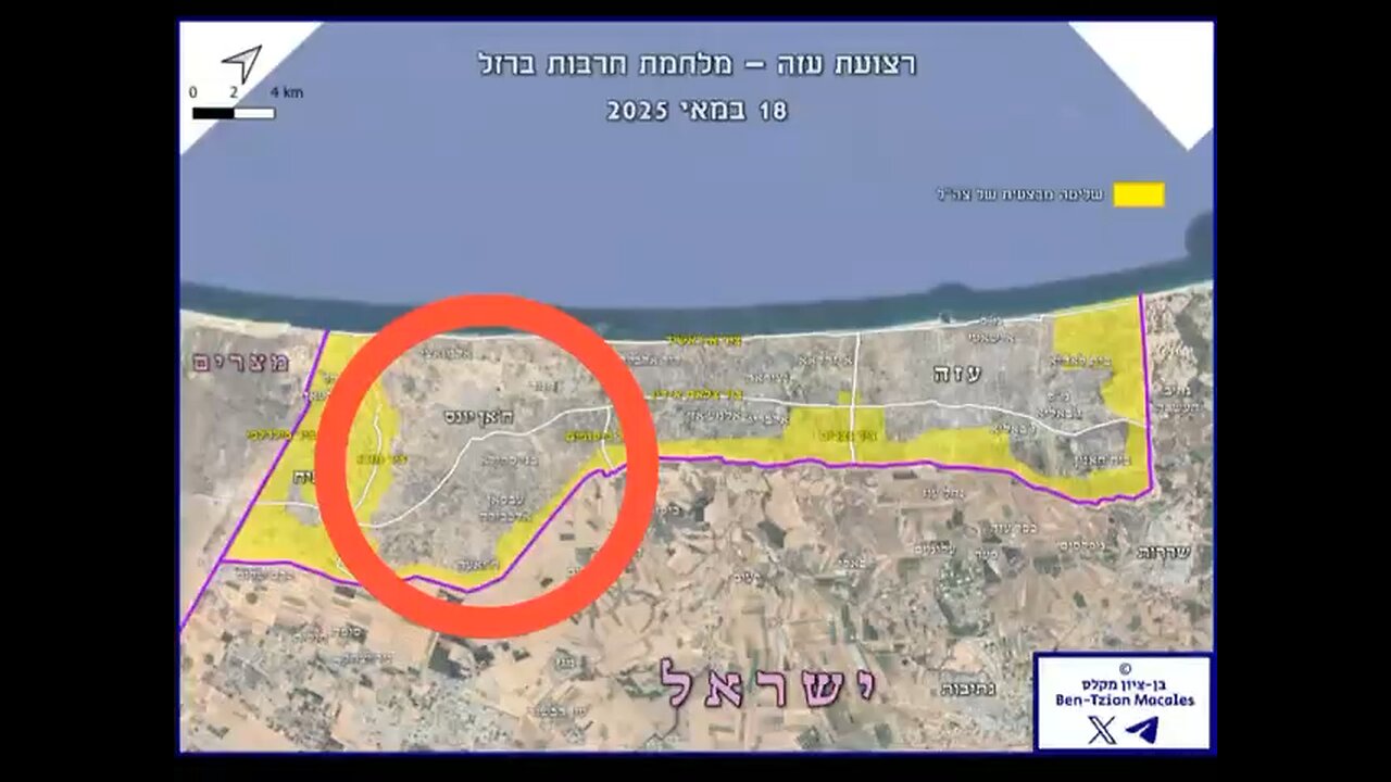 5/18/2025 to 6/9/2025 IDF progress in Gaza.
