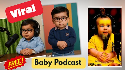 How to Make VIRAL BABY PODCAST Videos Using FREE AI Tools (Step-by-Step) 👶 #babypodcast #podcast