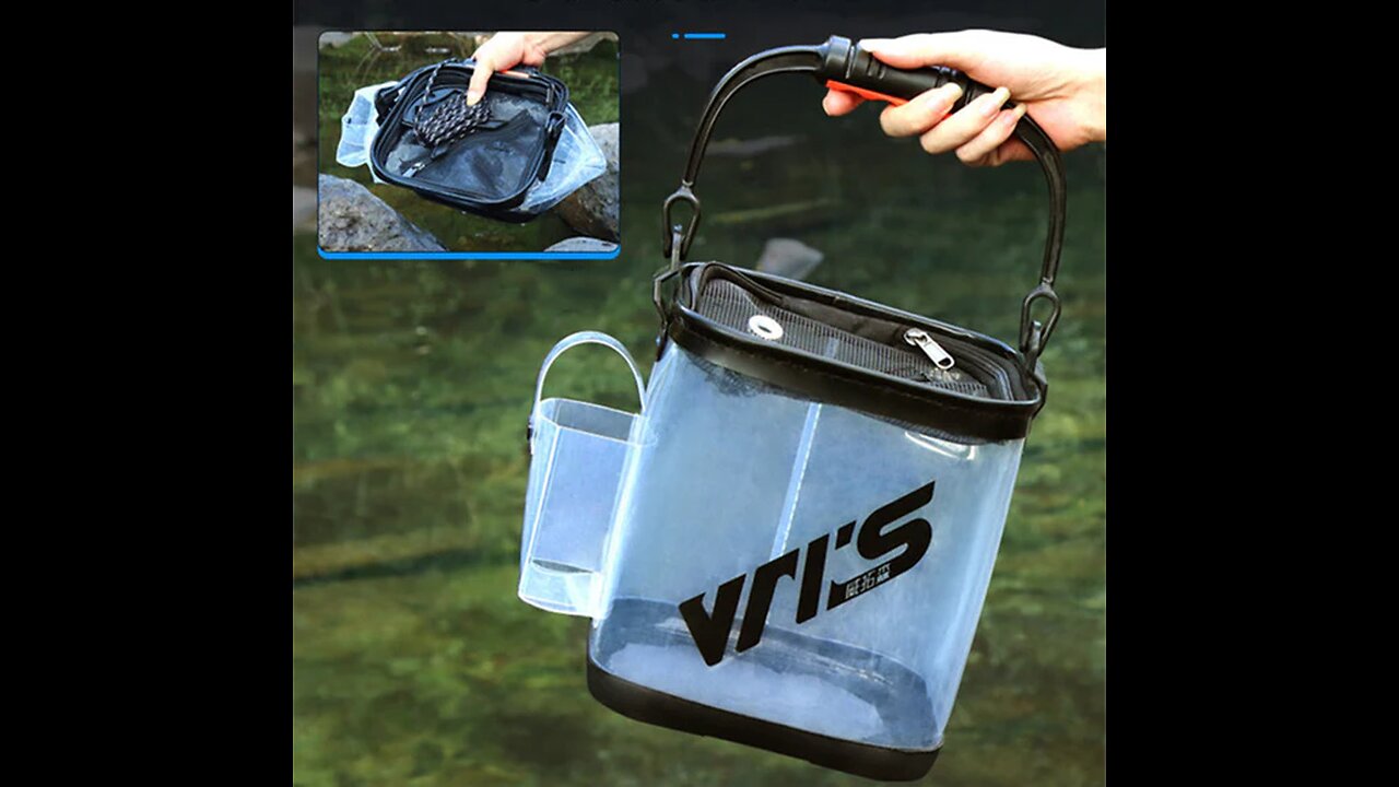 Foldable Transparent Fish Bucket