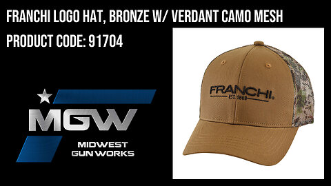 Franchi Logo Hat, Bronze w/ Verdant Camo Mesh - 91704