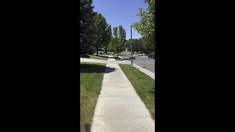 Going for a short walk in the neighborhood
