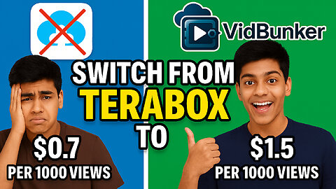 VidBunker | $1.5 per 1000 views | The Best Terabox Alternative