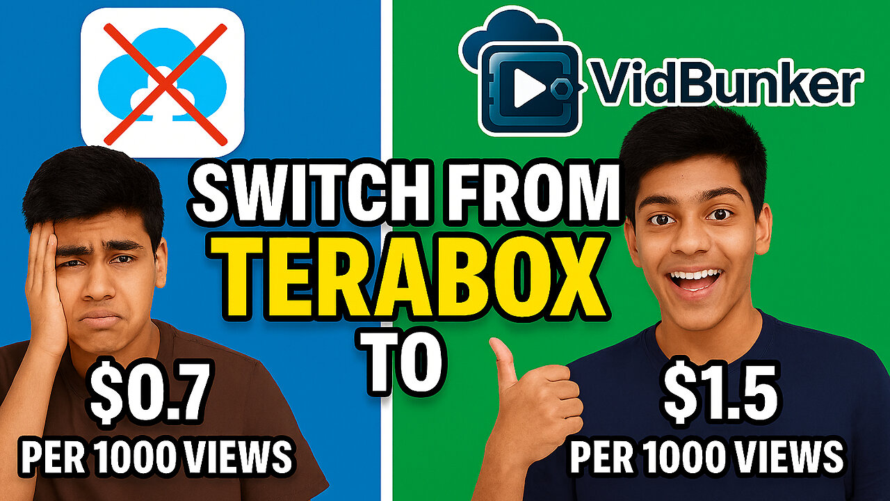 VidBunker | $1.5 per 1000 views | The Best Terabox Alternative