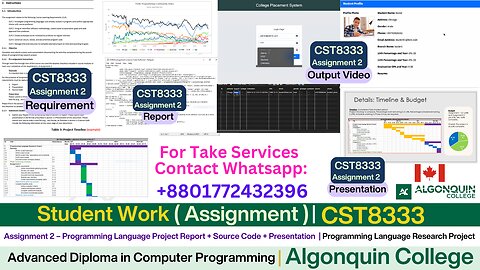 Client Work (Assignment)|CST8333 Assignment 2 Programming Language Project Report |Algonquin College