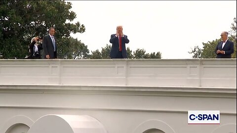 Trump Takes Questions From The Roof Of The White House