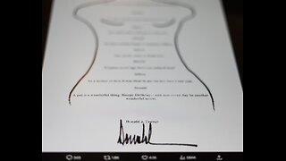 'Not My Signature' Trump Again Denies He Penned Epstein Birthday Letter