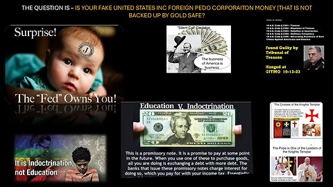 IS YOUR FAKE UNITED STATES INC MONEY [NOT BACKED UP BY GOLD] SAFE? ASK THE USA INC LEADERS/CEOS