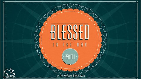 Psalm 1 Blessed is the Man