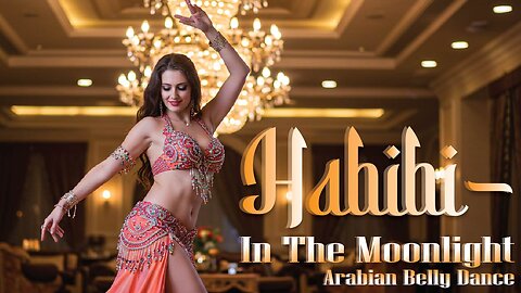 Habibi in the Moonlight 🌙 | Arabic Belly Dance 4K | AI Desert Love Song | Naaz-Ai Sexy Belly Dance
