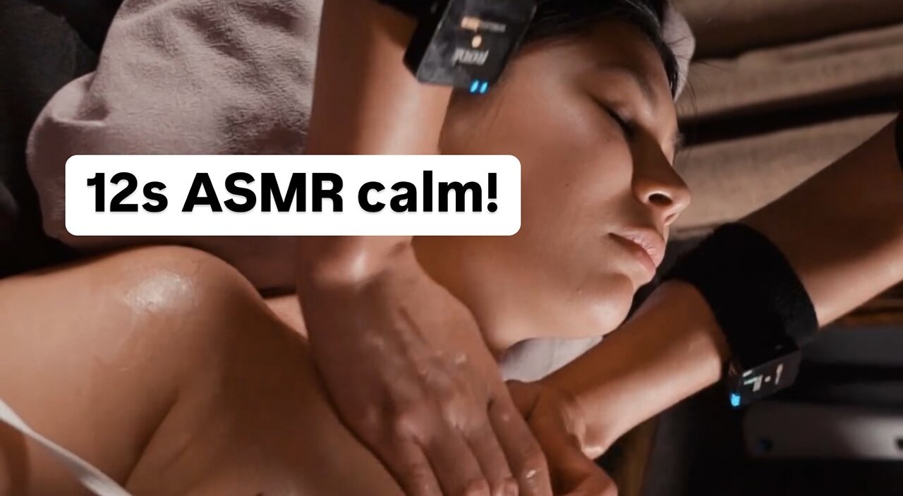 ASMR Neck & Collarbone Massage for Deep Relaxation | 12s Calm Boost