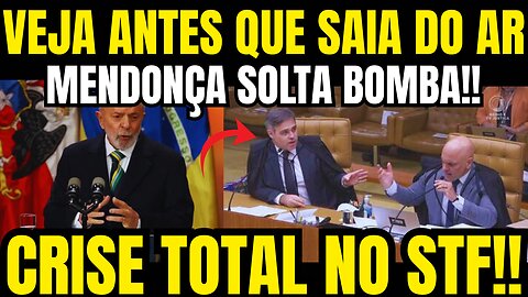 FICOU ASSUSTADO!! APÓS MENDONÇA CORTAR SUA PALAVRA!! MINISTRO FICA NERVOSO!!