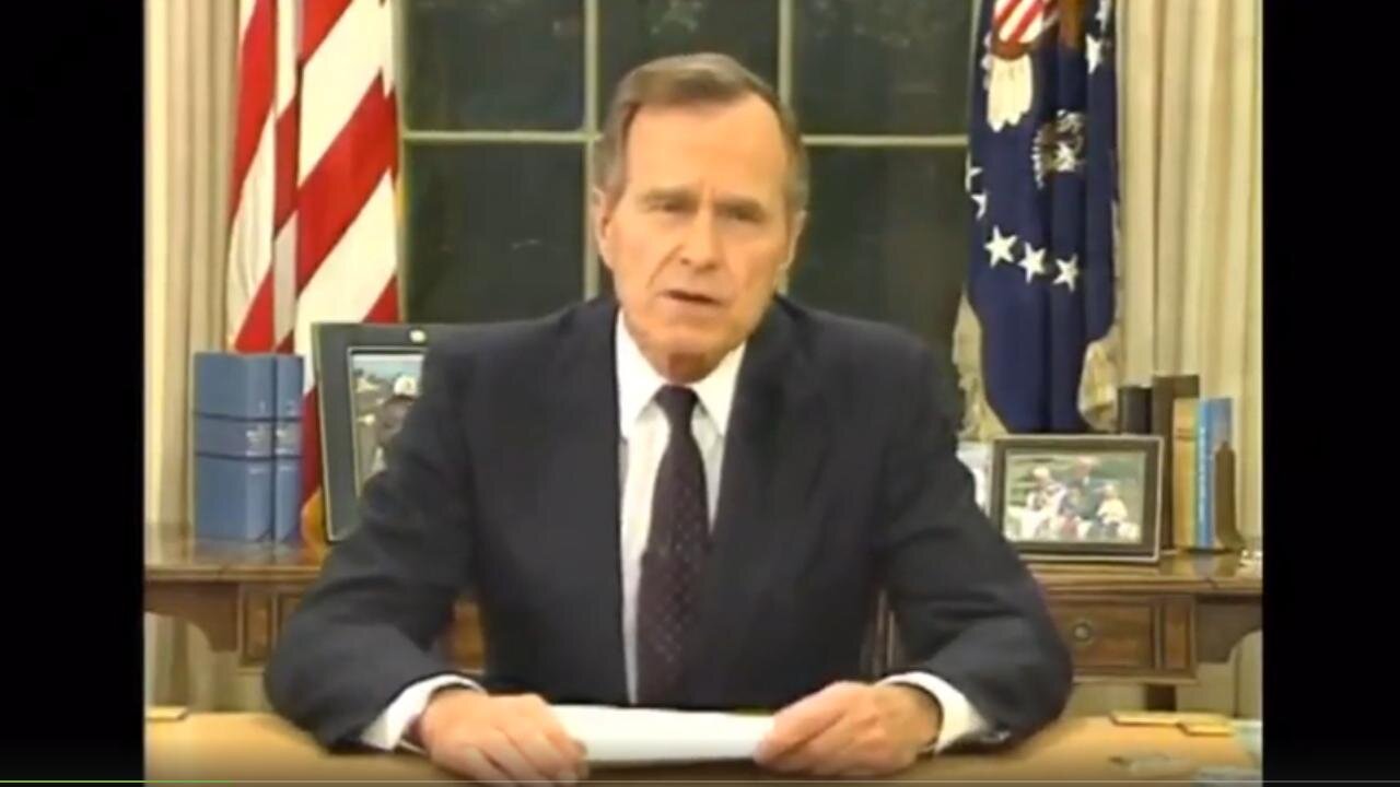 Flashback George Bush calls in the National Guard, Army & Marines to stop the LA Rodney King riots