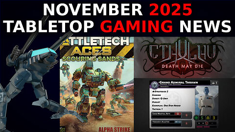 Tabletop Game News from November 2025 - Battletech, GW, and the future of CMON