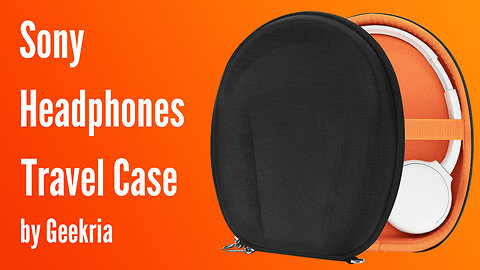 Sony On-Ear Headphones Travel Case, Hard Shell Headset Carrying Case | Geekria