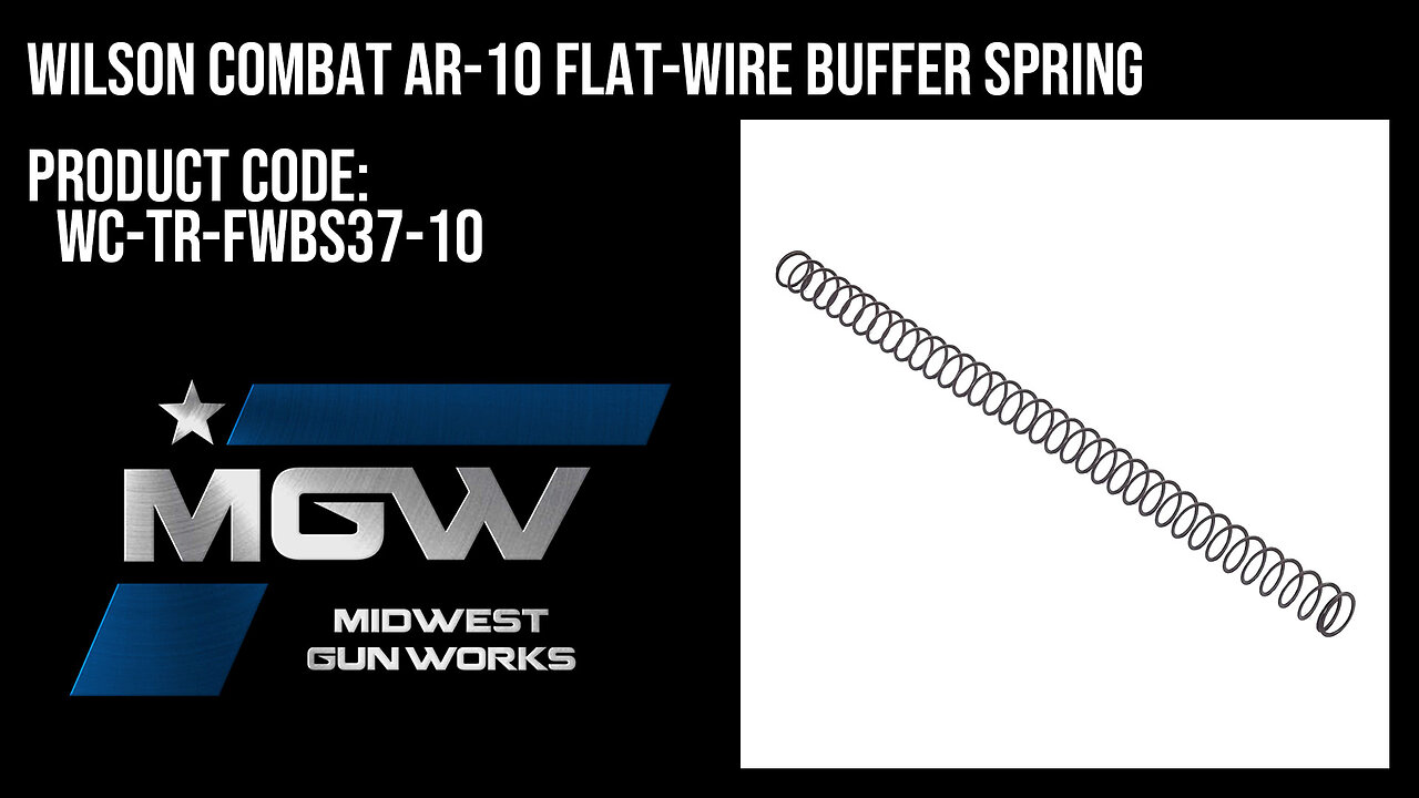 Wilson Combat AR-10 Flat-Wire Buffer Spring - WC-TR-FWBS37-10