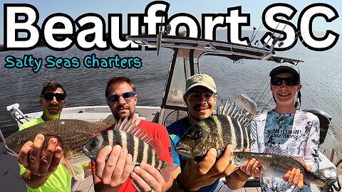 Catching Big Red Drum, Sea Trout, and Sheepshead. With Salty Seas Charters. PT. 1