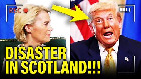 Trump BLOWS UP in Disaster Press Brief with EU PREZ