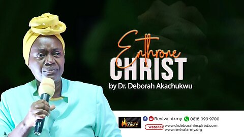 ENTHRONE CHRIST IN YOUR LIFE