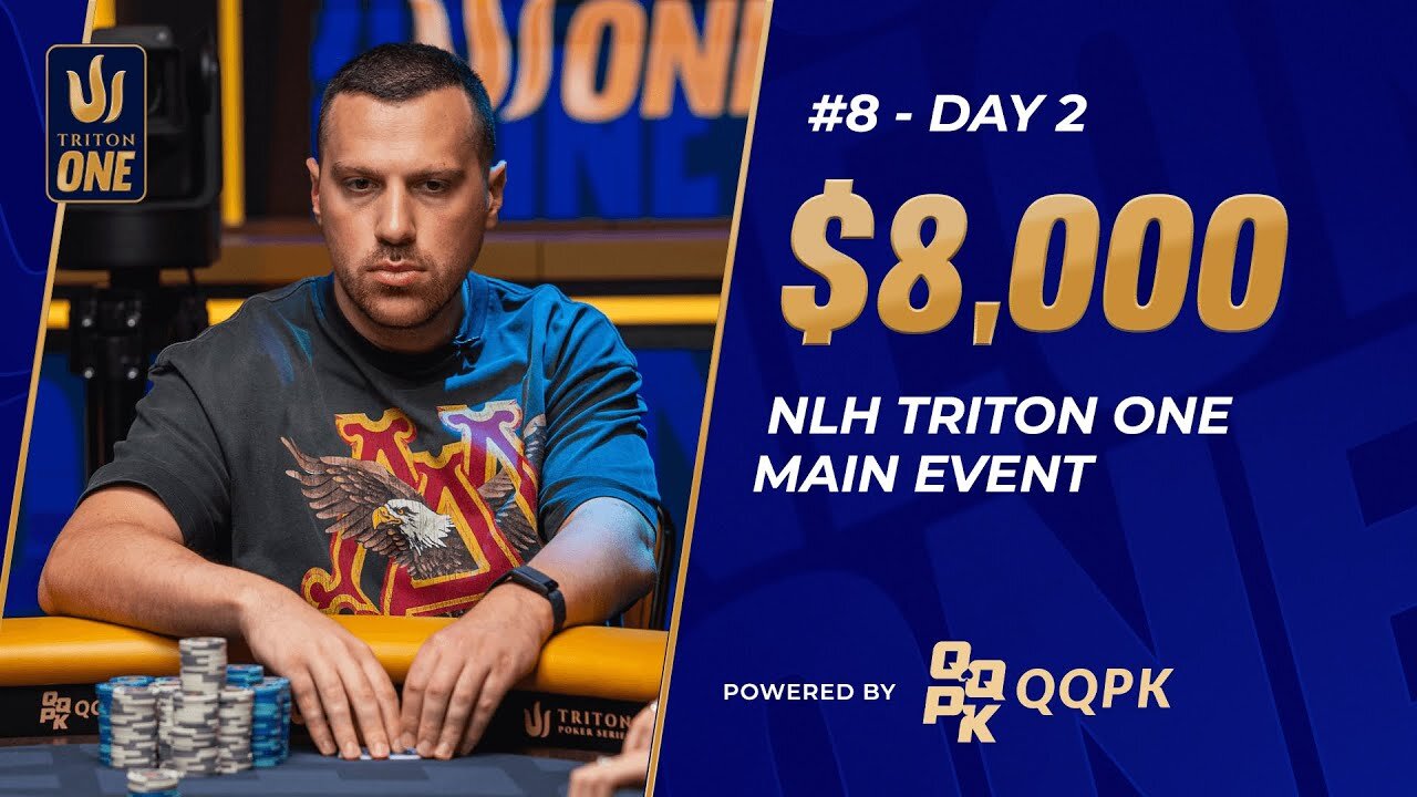 Live : $8K NLH Triton ONE Main Event – Event #8, Day 2 | JEJU II 2025