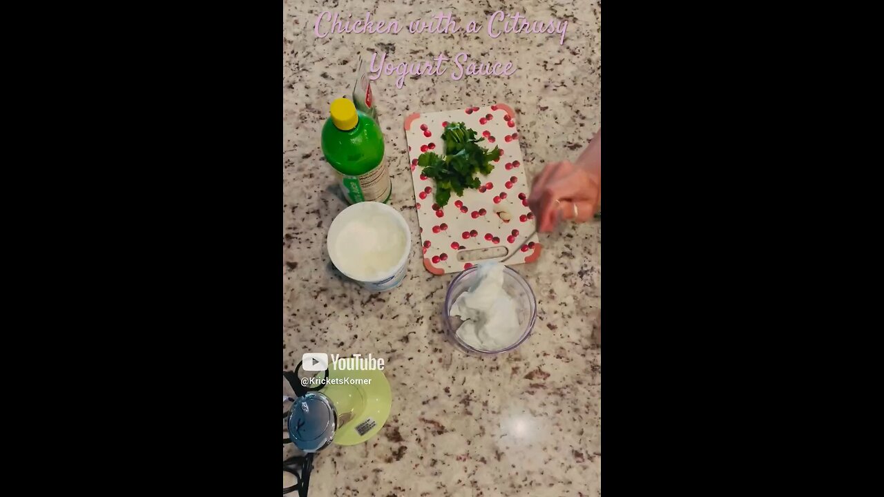 Chicken, Roasted Garlic & Onion with a Citrusy Yogurt Sauce