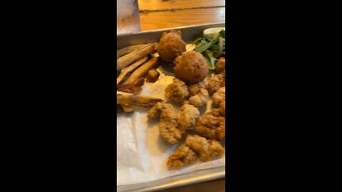 Fried alligator