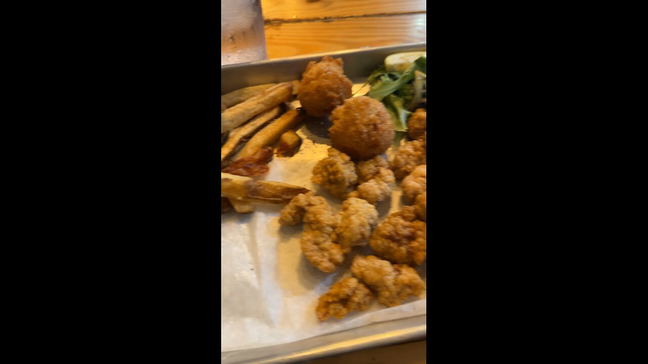Fried alligator