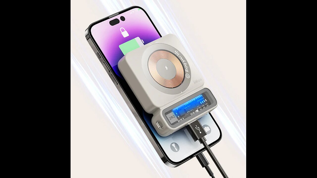 10000mAH Large Capacity Magnetic Charging Power Bank