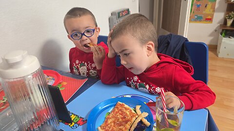 Twin bro getting hungry Wen find that mess