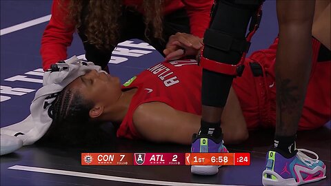 🤕 Coffey ELBOWED by Nelson-Ododa, cuts forehead | Atlanta Dream WNBA women's basketball