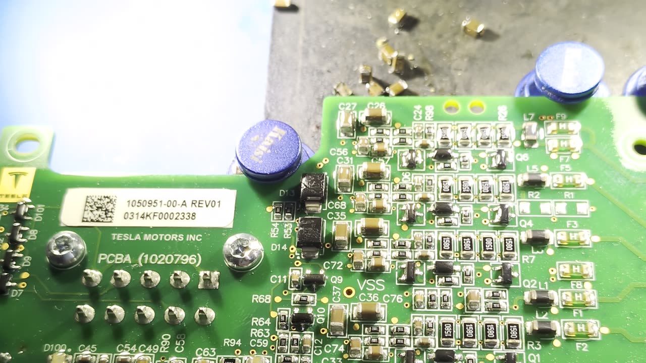 Tesla Model S Battery Management System Board Repaired!