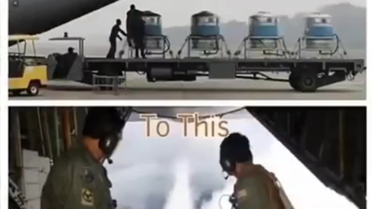 ケムトレイル 散布作業中の飛行機の内部はこんな感じです